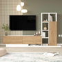Hanah Home Soporte para TV For1-Sw Natural y Blanco